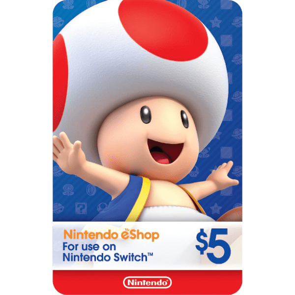 5$ Nintendo eShop Gift Card [Digital Code]