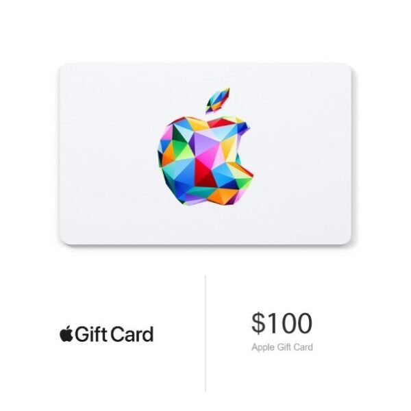 Apple Gift Card 100$- App Store, iTunes, iPhone, iPad, AirPods, MacBook, accessories and more (Digital Code)