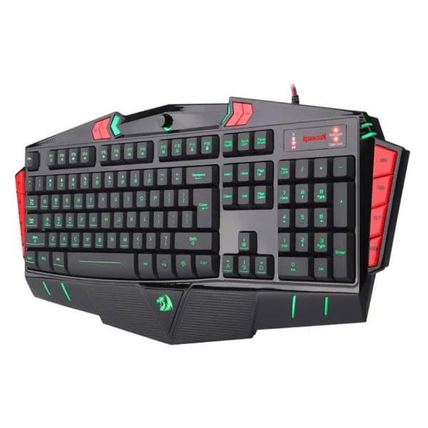 Redragon K501 PC Gaming Keyboard, 7 Color RGB LED Backlit, Full Size, Asura, Ergonomic Design with Macro Recording & Wrist Rest for Windows PC Gamers (Black)