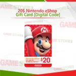 20 Dollar Nintendo eShop Gift Card Digital Code for Nintendo Switch Games
