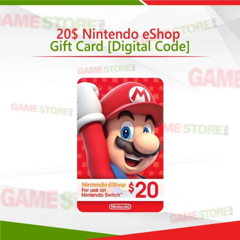 20 Dollar Nintendo eShop Gift Card Digital Code for Nintendo Switch Games