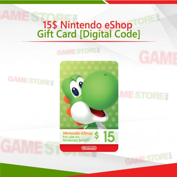 15$ Nintendo eShop Gift Card Digital Code for Nintendo Switch