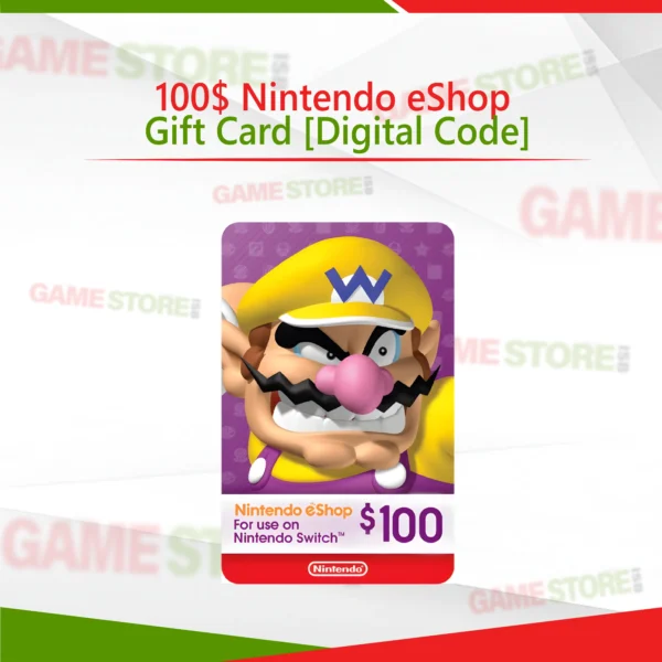 100$ Nintendo eShop Gift Card Digital Code for Nintendo Switch Games