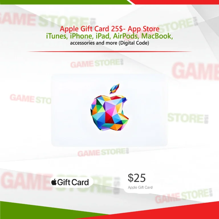 “Apple Gift Card $25 Digital Code for App Store and iTunes”