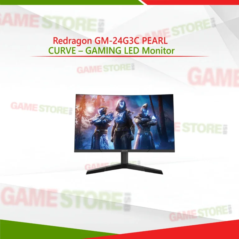 Side view of Redragon GM-24G3C Pearl Curve 24-inch gaming monitorSide view of Redragon GM-24G3C Pearl Curve 24-inch gaming monitor