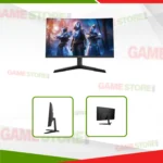 Redragon GM-24G3C Pearl Curve monitor showing HDMI and DisplayPort connectionsRedragon GM-24G3C Pearl Curve monitor showing HDMI and DisplayPort connections