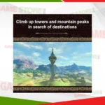 Zelda Switch game landscape exploration scene