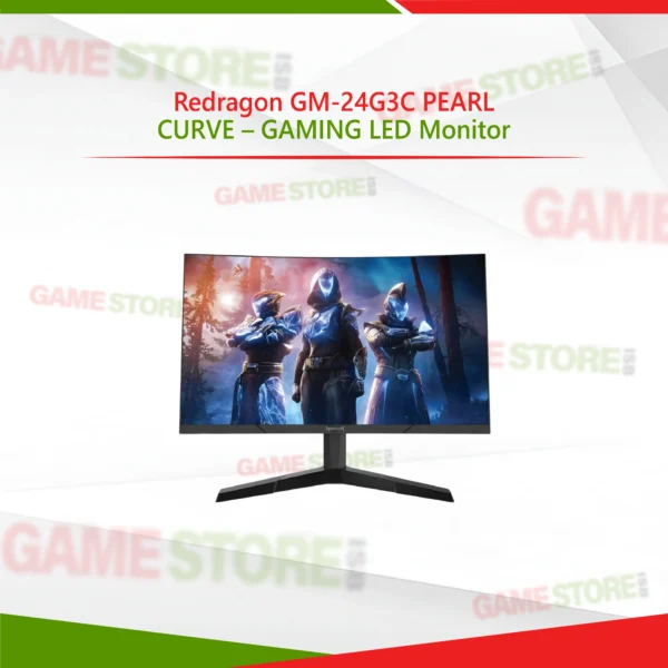 Redragon GM-24G3C Pearl Curve 24 inch curved gaming LED monitor front display