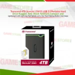 Transcend 4TB StoreJet 25M3S USB 3.1 rugged external hard drive anti shock iron grey