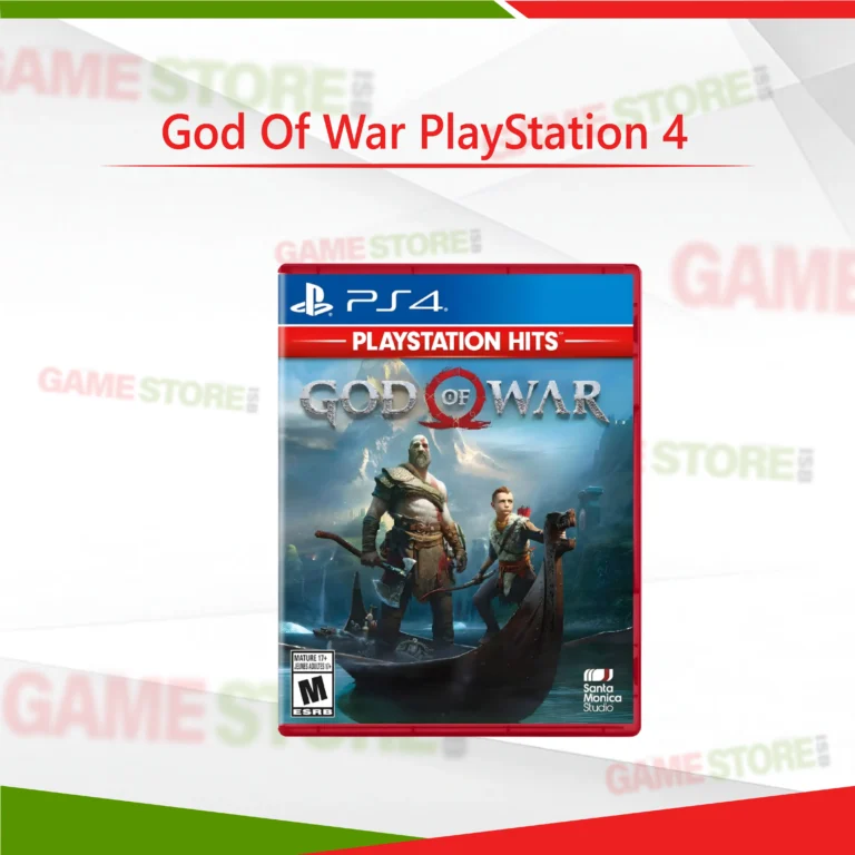 God of War PlayStation 4 game cover featuring Kratos and Atreus