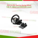 PXN V3 PRO Gaming Racing Wheel for PC Xbox PlayStation Used with pedals front view
