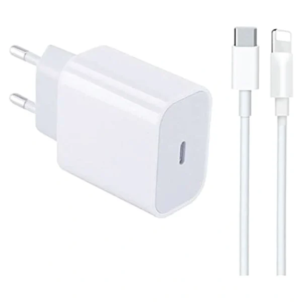 Apple 20W USB-C Power Adapter UE Version + USB-C to Lightning Cable For iPhone 12 Pro Max