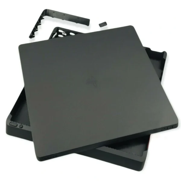 New Replacement Top Upper & Bottom Lower Cover Full Housing Shell Case Cover for PS4 Slim Console Black