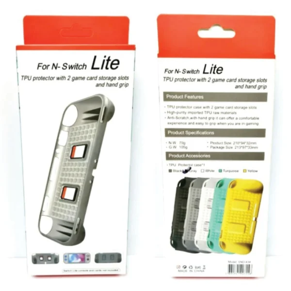 TPU Protector with 2 Game Card Storage Slots For Nintendo Lite Switch