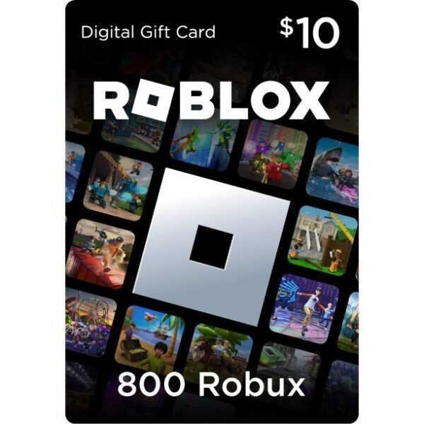 Roblox 10$ Digital Gift Code for 800 Robux [Redeem Worldwide - Includes Exclusive Virtual Item] [Online Game Code]