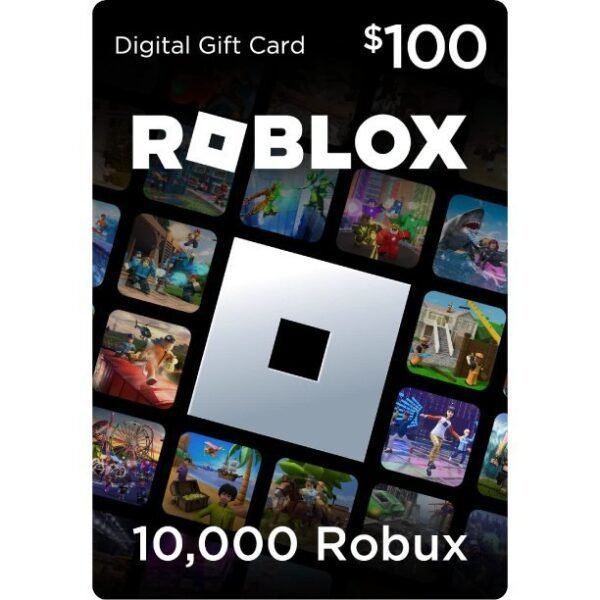 Roblox 100$ Digital Gift Code for 10,000 Robux [Redeem Worldwide - Includes Exclusive Virtual Item] [Online Game Code]