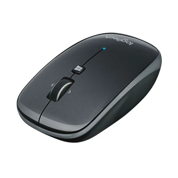 Logitech M557 Bluetooth Wireless Side-to-Side Scrolling, and Right or Left Hand Use Mouse with Apple Mac or Microsoft Windows Computers and Laptops, Grey
