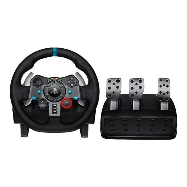 Logitech G29 Driving Force Racing Wheel and Floor Pedals, Real Force Feedback, Stainless Steel Paddle Shifters, Leather Steering Wheel Cover for PS5, PS4, PC, Mac - Black