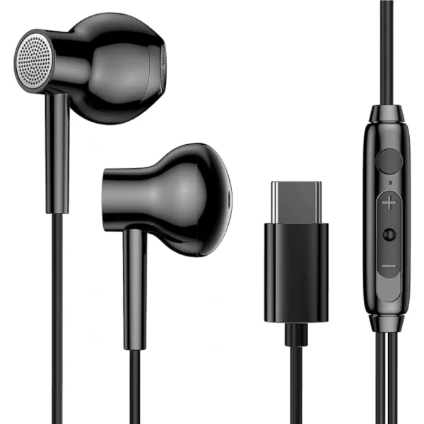 Joyroom JR-EC01 Ben Series Type-C Wired Earphone - Black