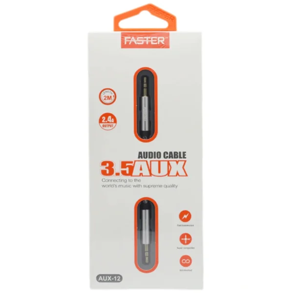 Faster 3.5Mm Audio Aux Cable 2M (Aux-12)