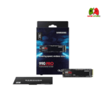 Samsung 990 PRO 1TB NVMe M.2 SSD with PCIe 4.0 technology, ultra-fast speeds, power efficiency, and smart thermal control.