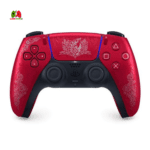 A PlayStation 5 DualSense Wireless Controller featuring a unique Monster Hunter Wilds design, highlighting stunning artwork inspired by the game.