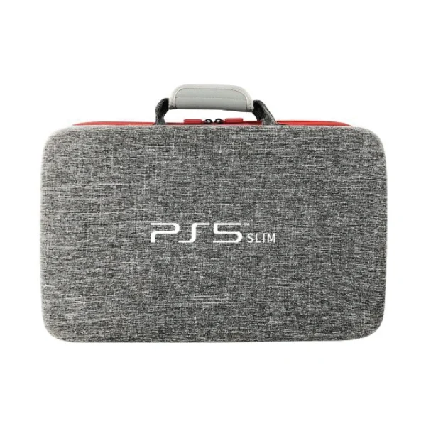 PS5 Slim Travel Carrying Bag Shockproof Hard Shells with Strap PlayStation 5 Large Storage Handbag