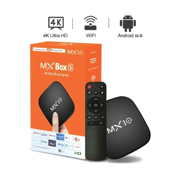 MX10 Box S Android TV 11.0 Version 1+8GB