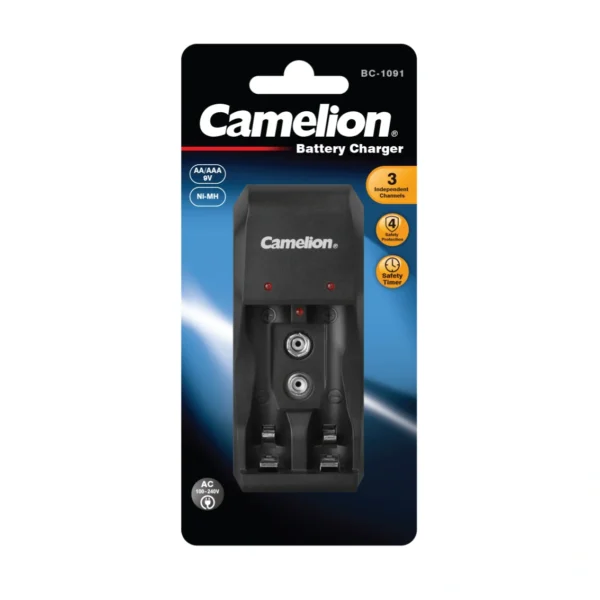 Camelion Charger - BC-1091 (for AA,AAA & 9V batteries)