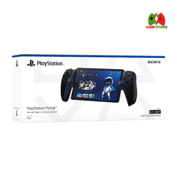 PlayStation Portal™ Remote Player – 8-inch LCD screen, DualSense controls, and seamless PS5 remote gaming in a sleek Midnight Black finish.