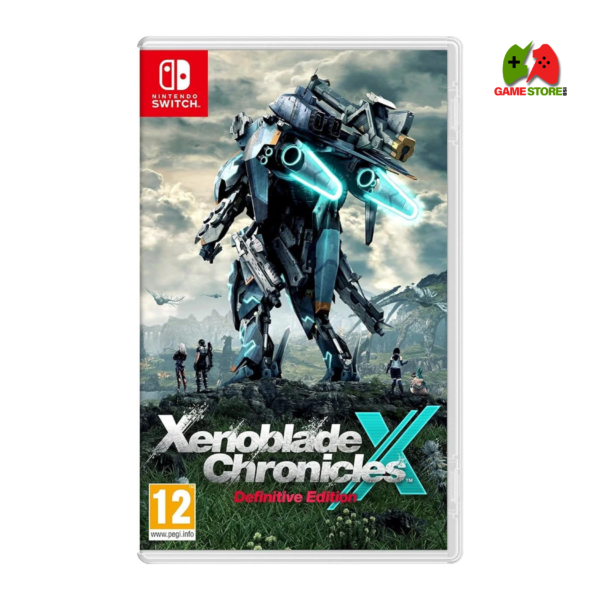 Xenoblade Chronicles X cover art featuring massive Skells, alien landscapes, and futuristic battle scenes.