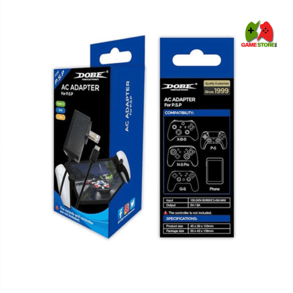 15W Charging AC Adapter for PS5 Portal Remote Player | Type-C Charger for PS5/Switch/Xbox Controllers & Phones | 5ft USB-C Cable | Fast & Safe Charging