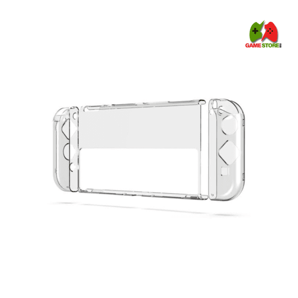 Switch OLED Protective Case,Hard Case Compatible with Nintendo Switch (OLED model) and Joy-Con Controller with Clear Grip Cover Anti-Scratch and Shock-Absorption Design(Crystal Clear)