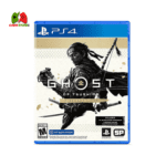 Ghost of Tsushima Director’s Cut PS4 cover featuring Jin Sakai in samurai armor, standing against a backdrop of a Mongol battlefield.
