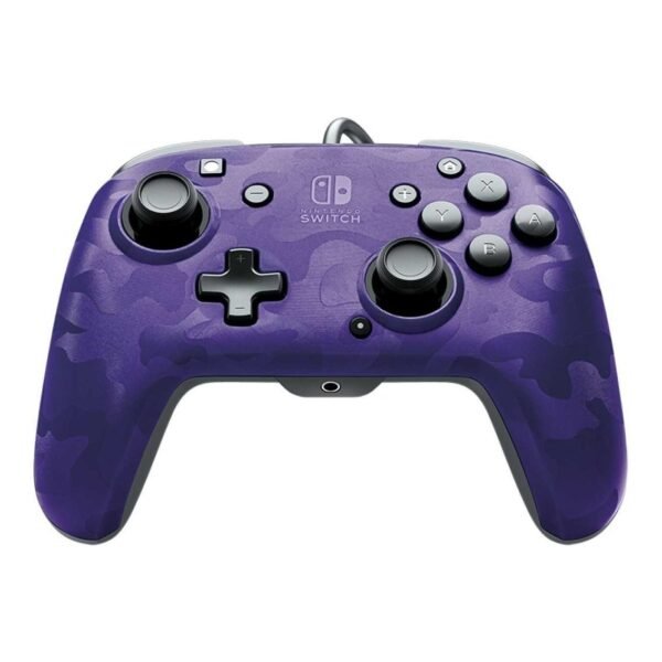 Controller Nintendo Switch PDP Faceoff Deluxe Wired + Audio Camo Purple