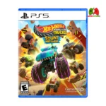 Hot Wheels Monster Trucks: Stunt Mayhem PS5 Game Cover featuring monster trucks in action
