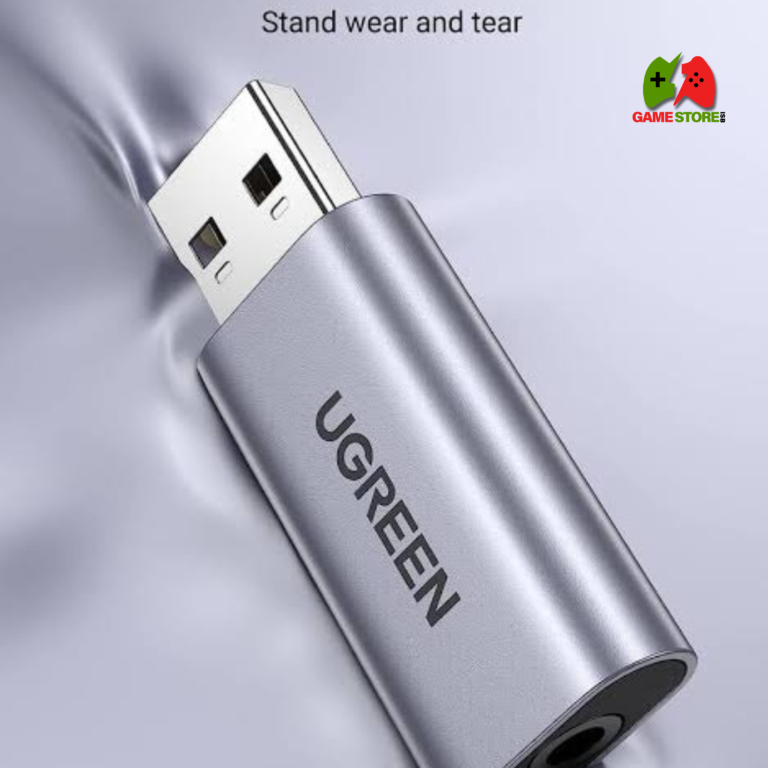 UGREEN USB to 3.5mm Audio Adapter – Front View