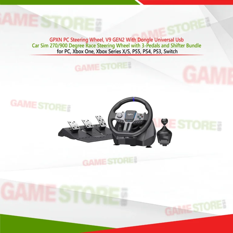 PXN V9 GEN2 Racing Wheel with 270/900 Degree Rotation and USB Dongle