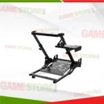 Side view of PXN-A10 foldable racing wheel stand showing adjustable anglesSide view of PXN-A10 foldable racing wheel stand showing adjustable angles