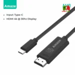 Amaze A140 1.8m Type-C to HDMI 4K Cable in Black