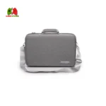 "Black SWOJG PlayStation 5 Hard Shell Travel Carrying Case showcasing its durable exterior and organized interior compartments."