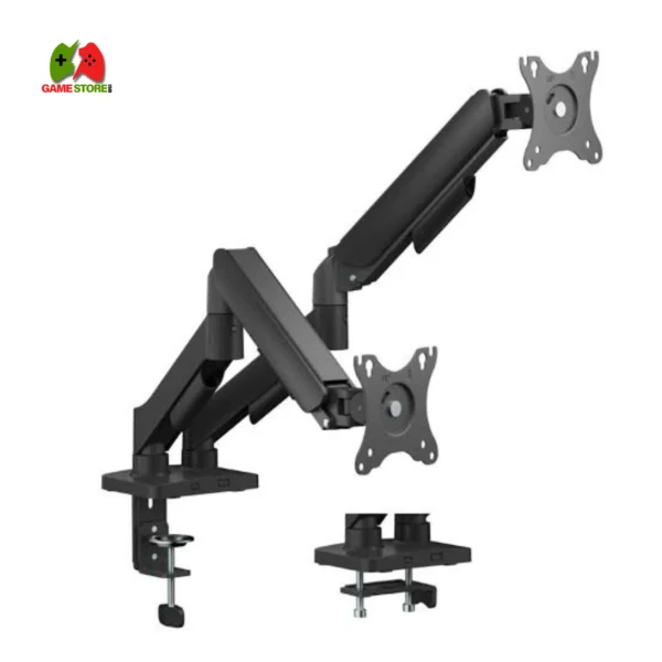 Dual Screen Mechanical Spring Monitor Arm Desk Mount with USB Ports for 17 to 32 Inch Monitors