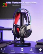 Redragon H231 Scream RGB Wired Gaming Headset with Noise-Canceling Microphone – Black