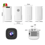 S40 Max Android 11 Projector with Dual Wireless Controllers, Built-in 3000+ Games, 4K Support, Bluetooth 5.4 and WiFi 6