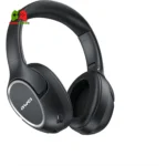 Black AWEI A770BL over-ear headphones featuring a foldable design, noise cancellation, and Bluetooth 5.0 connectivity.