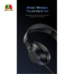 Black AWEI A997 Pro over-ear wireless headset featuring active noise cancellation and foldable design
