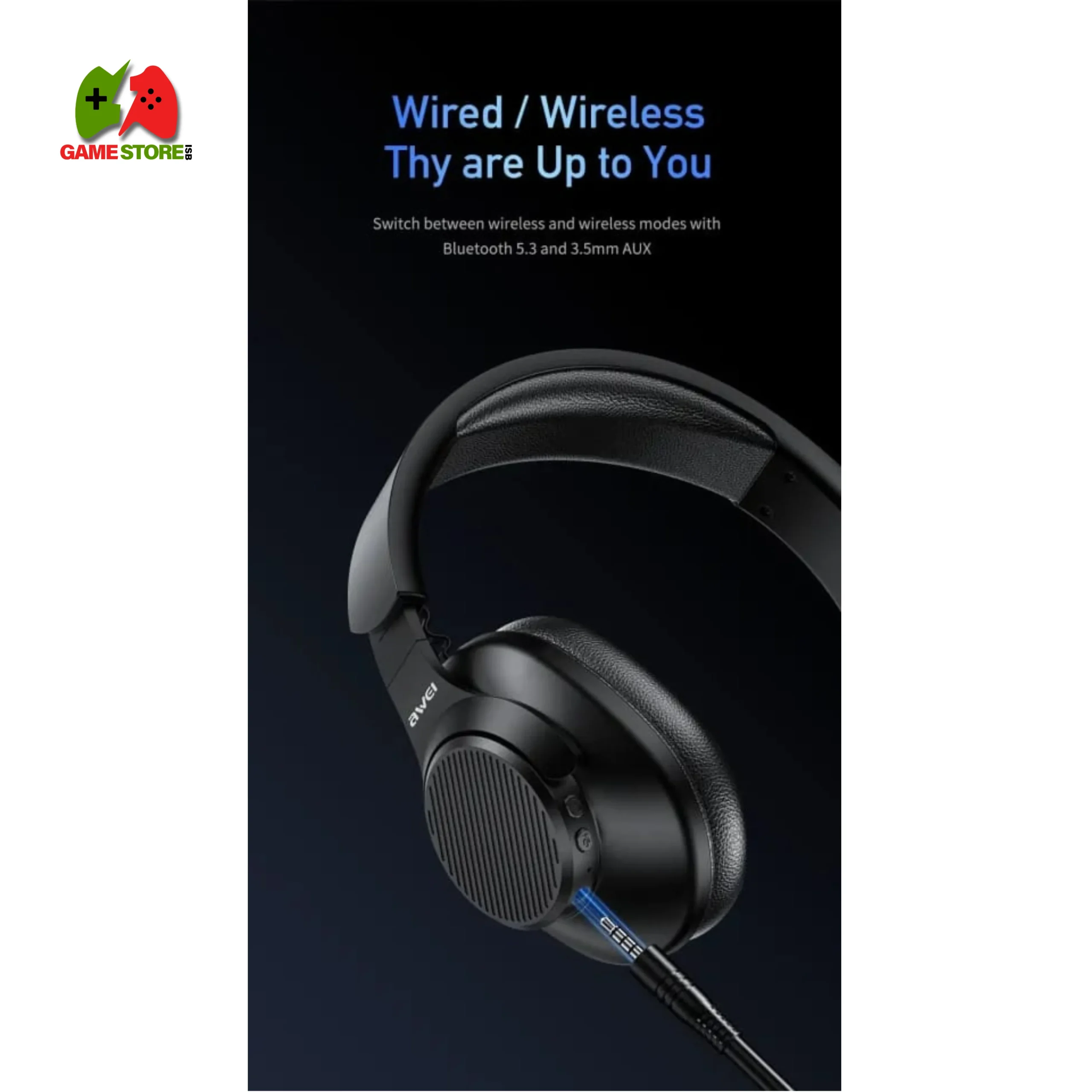 ELECTROPRIME Compatible for AWEI A997 Pro Active Noise Reduction Wireless Headset (Black) Black AWEI A997 Pro over-ear wireless headset featuring active noise cancellation and foldable design