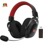 Redragon H510 PRO 3-mode RGB gaming headset with plush ear cushions and detachable mic