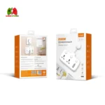 LDNIO SC2413 power extension socket features 2 AC outlets and 4 USB ports – a compact charging cube equipped with an EU plug.