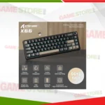 Attack Shark X66 Starry Black RGB backlit wireless mechanical gaming keyboard close up